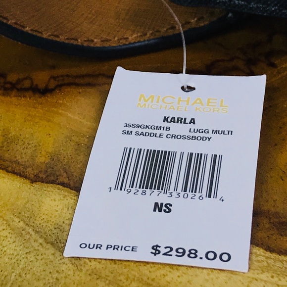 Michael Kors Karla Small Saddle Crossbody Bag - Picture 8 of 8